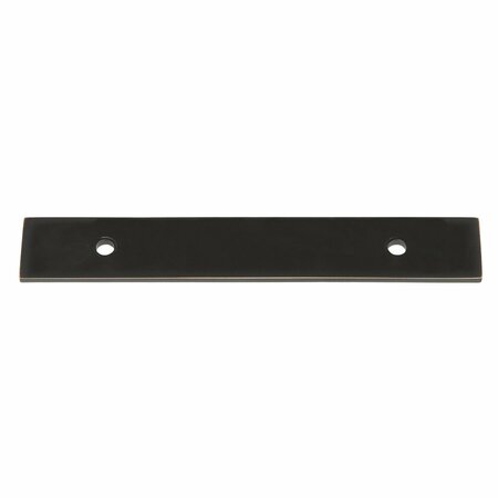 GLIDERITE HARDWARE 6 in. Oil Rubbed Bronze Squared Back Plate 3-3/4 in. Center to Center - 6342-96-ORB 6342-96-ORB-1